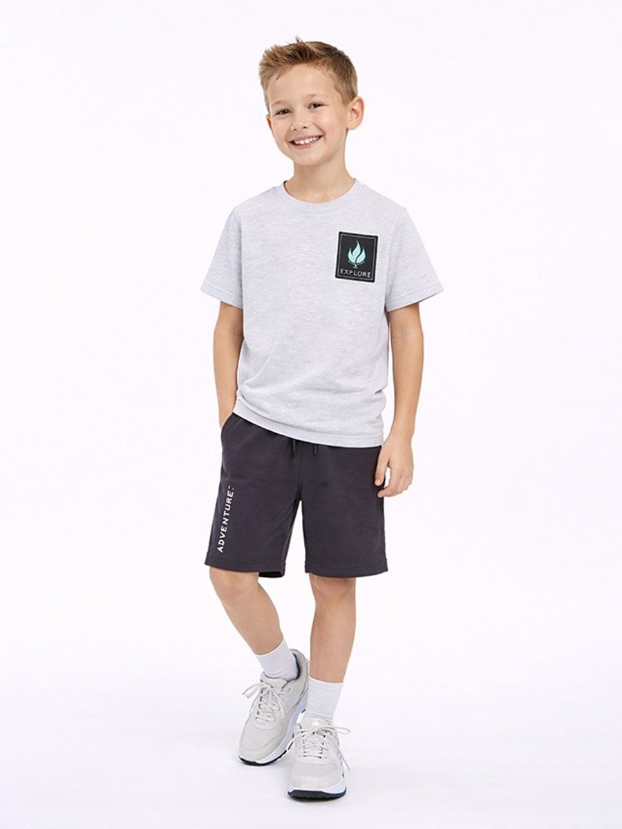 Boys Graphic Print T-Shirt and Shorts Set