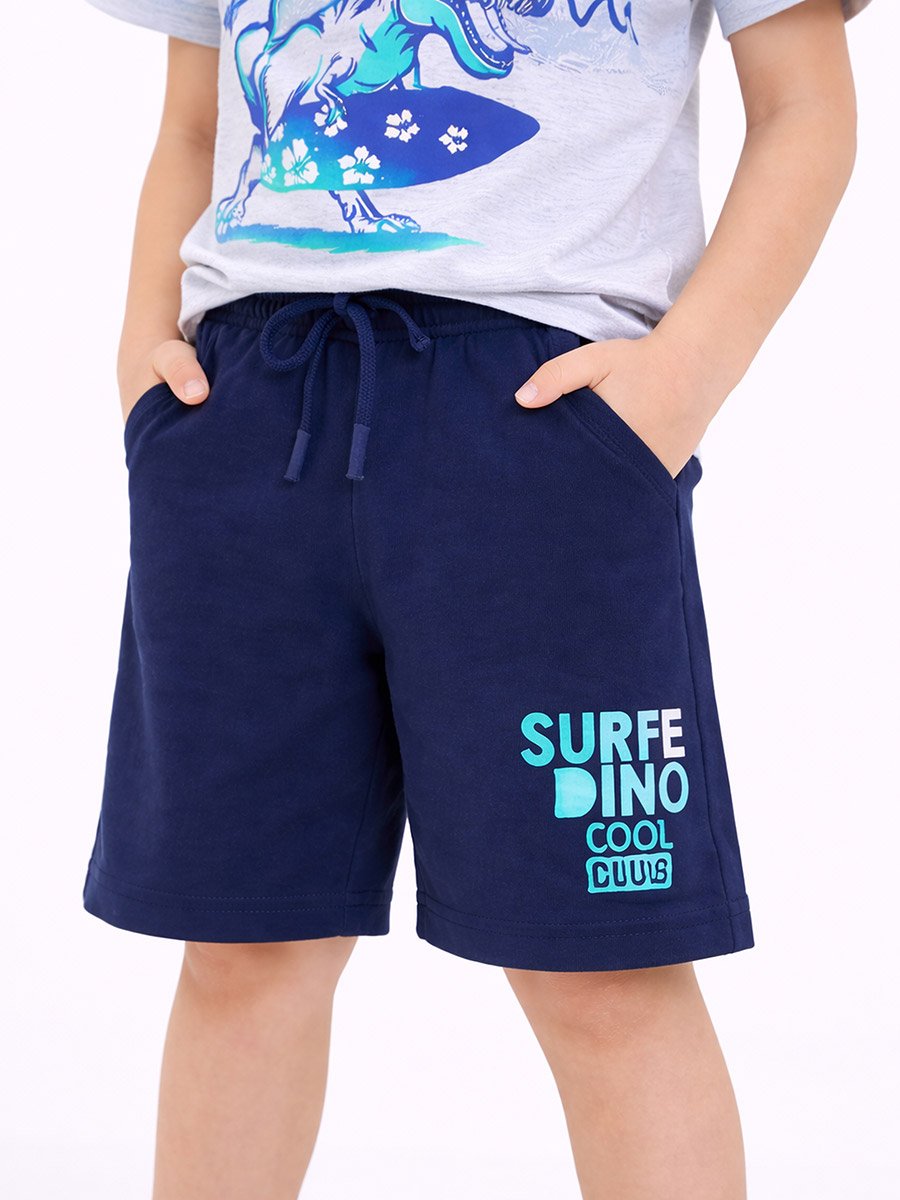 Boys Dino Surfer T-Shirt and Shorts Set