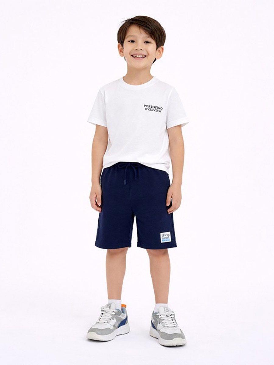 Boys Surfboard Print T-Shirt and Shorts Set