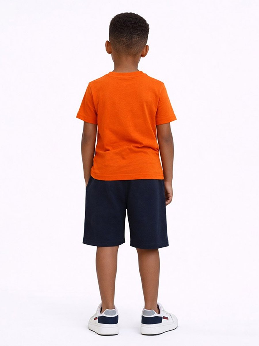 Boys Cotton Graphic T-Shirt and Shorts Set