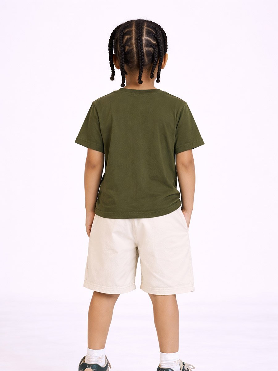 Boys Cotton Graphic T-Shirt and Shorts Set