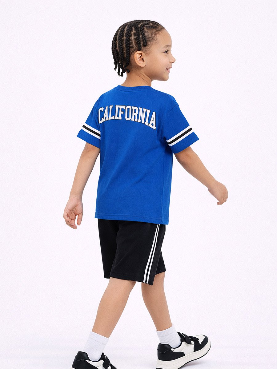 Boys California 56 Jersey Print T-Shirt and Shorts Set