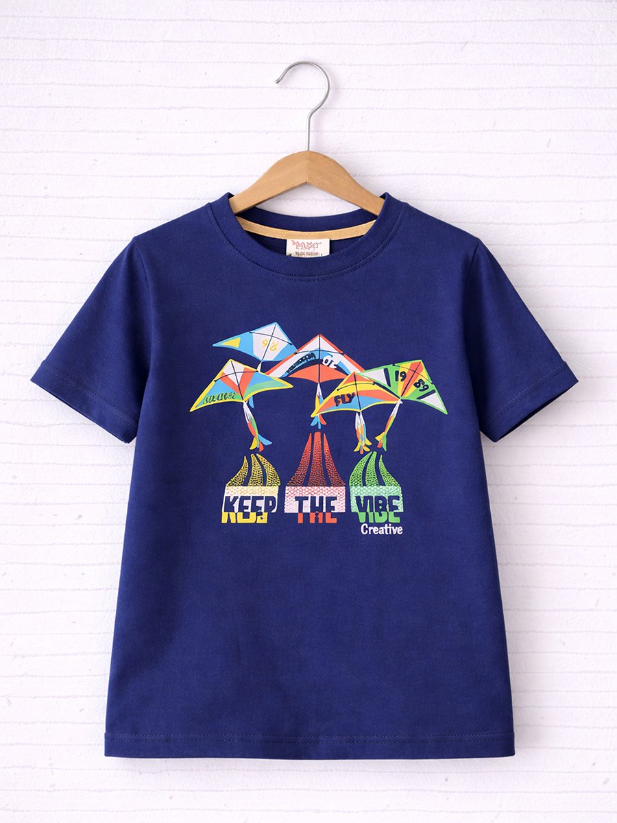 Boys Cotton Graphic T-Shirt and Shorts Set