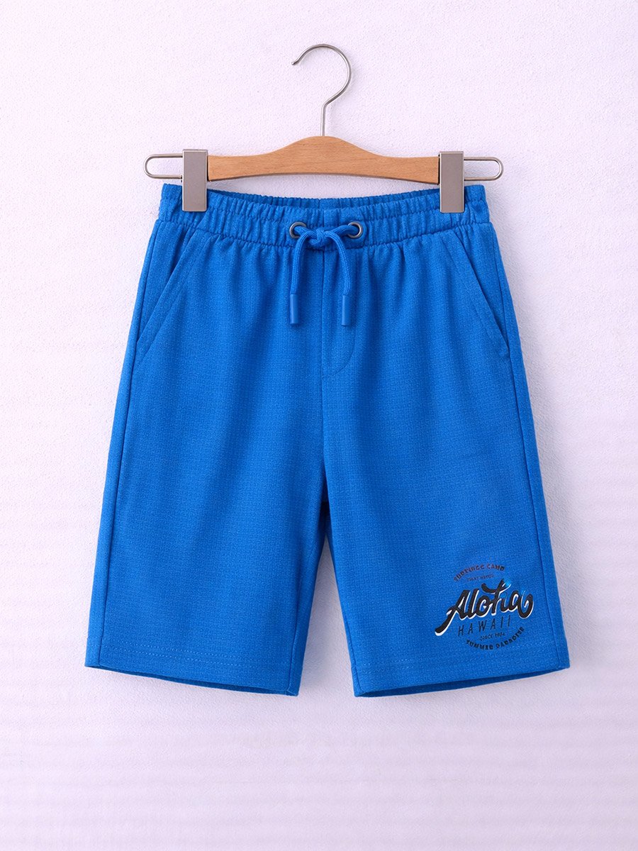 Boys Cotton Graphic T-Shirt and Shorts Set