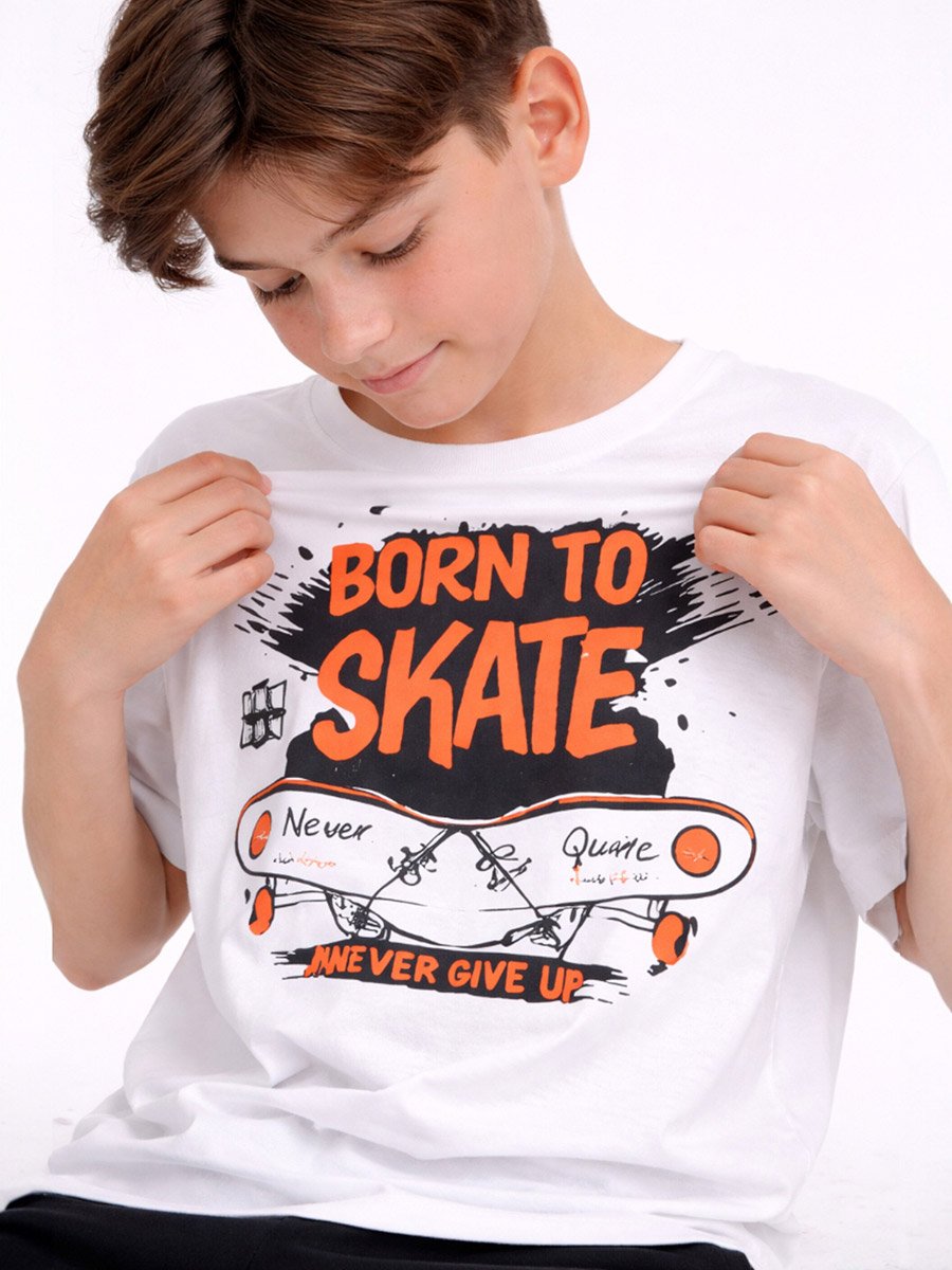 Boys Graphic Print Relaxed T-Shirt and Shorts Set