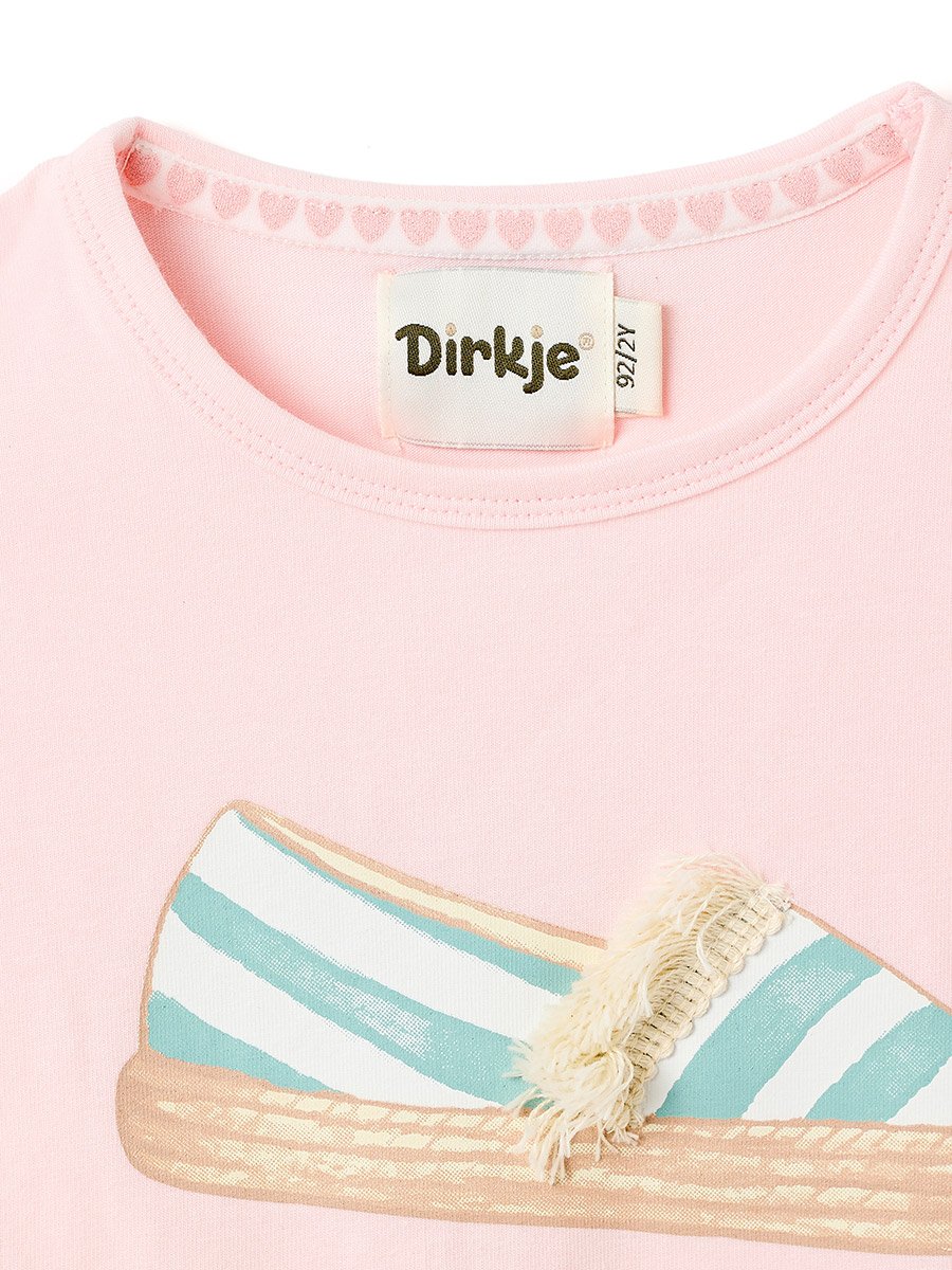 Girls Printed Ruffle Sleeve T-Shirt and Flared Leggings Set