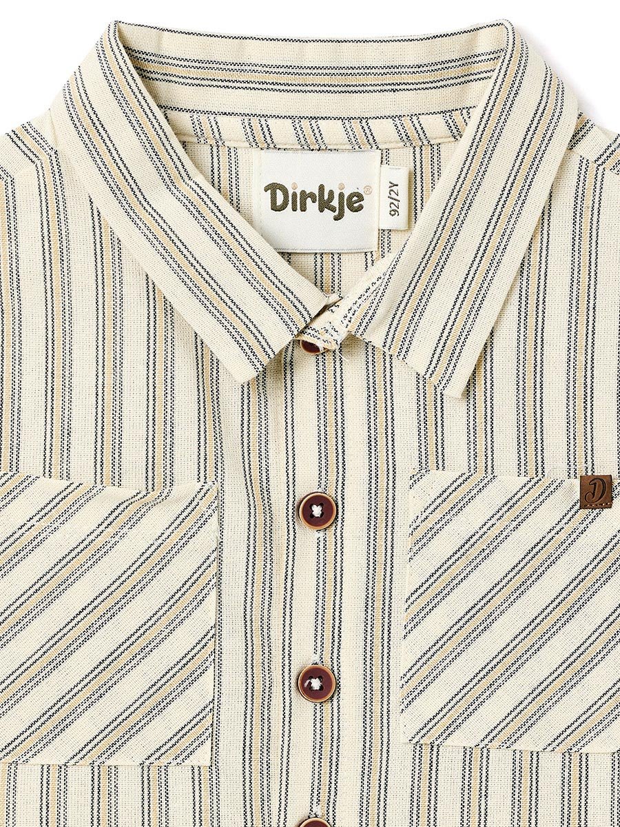 Boys Striped Shirt and Shorts Set