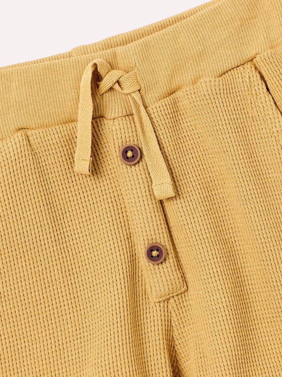 Boys Solid Knit Shirt and Roll-Cuff Shorts Set