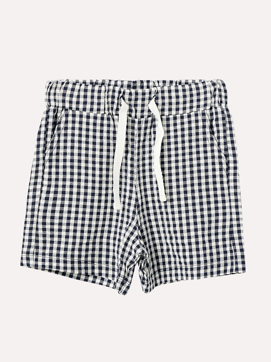 Boys Printed T-Shirt and Check Shorts Set