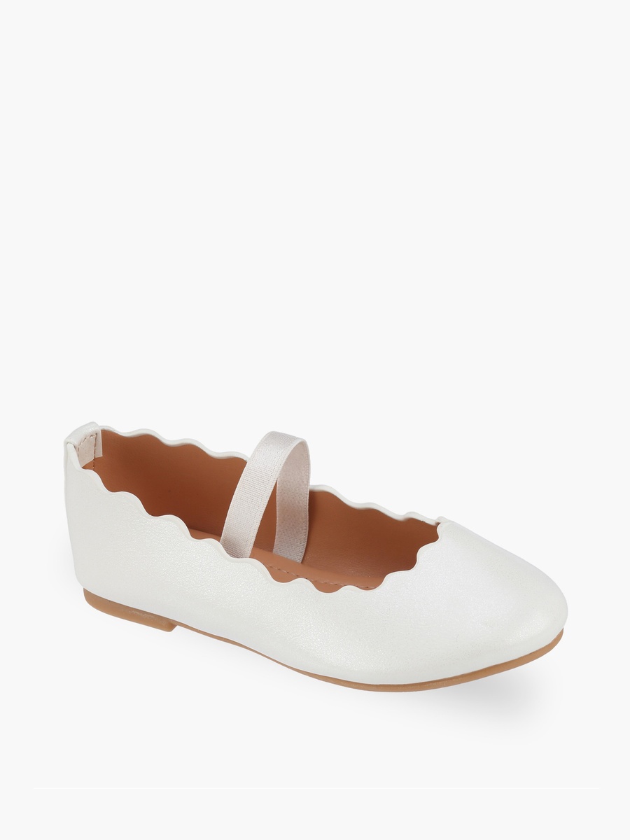 Girls Elastic Strap Ballerina Shoes