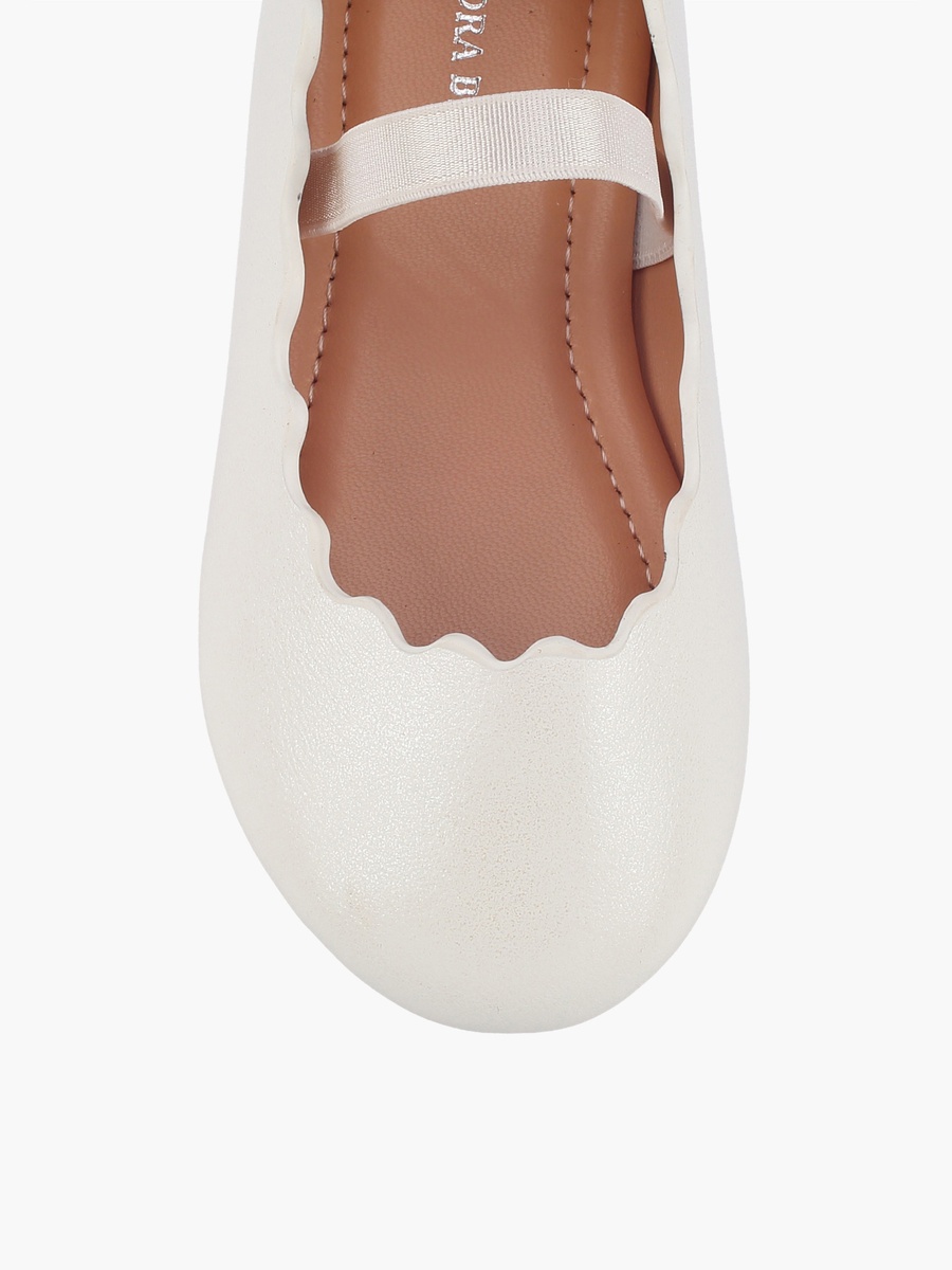Girls Elastic Strap Ballerina Shoes