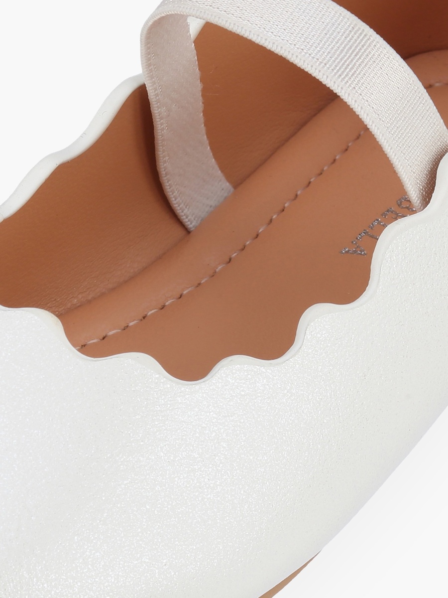 Girls Elastic Strap Ballerina Shoes