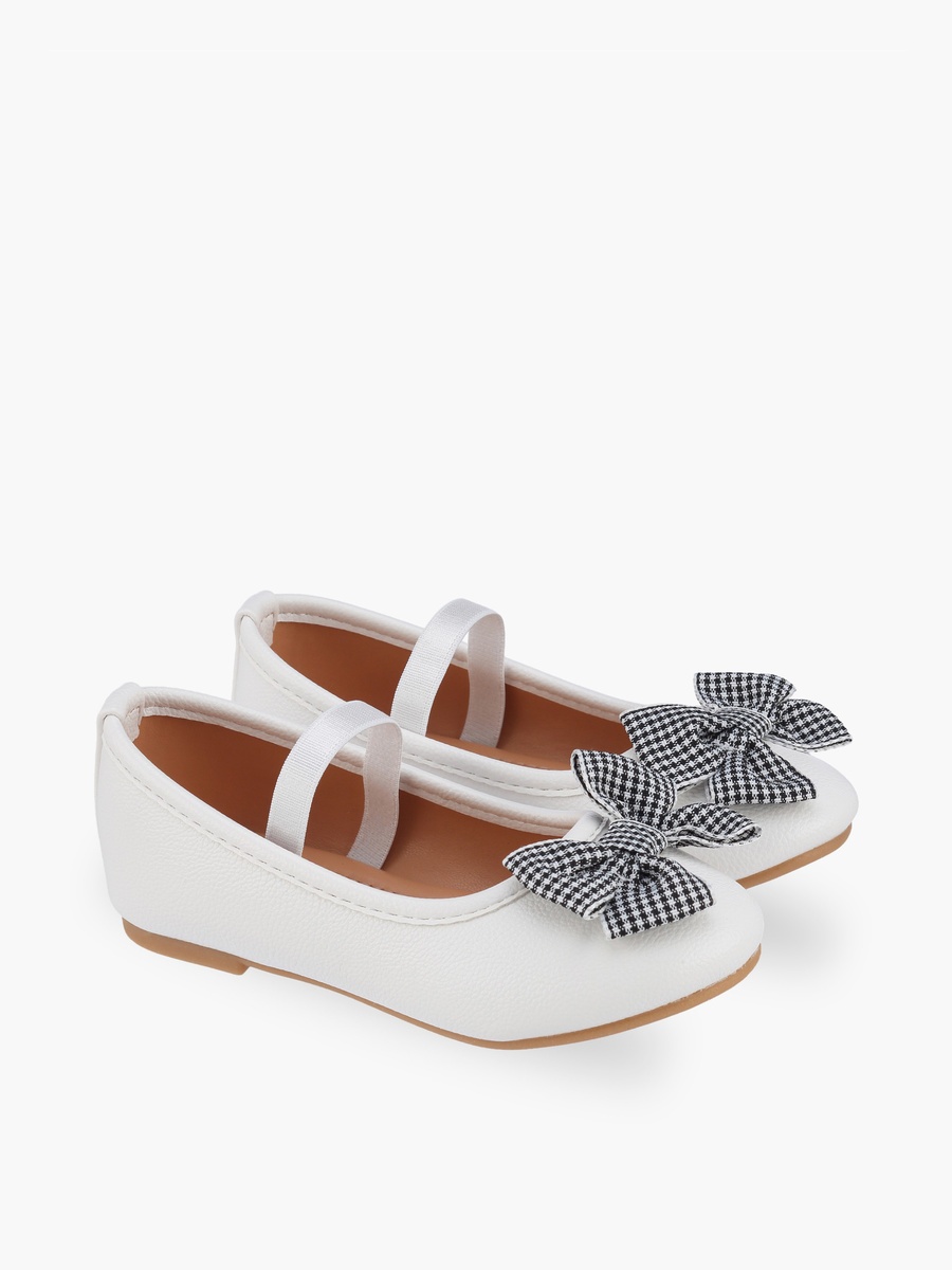 Girls Elastic Strap Ballerina Shoes