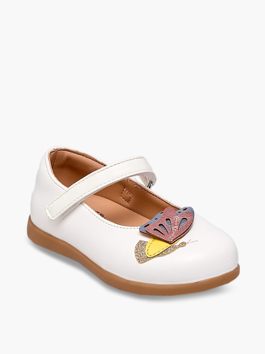 Girls Butterfly Embellished Mary Jane Shoes