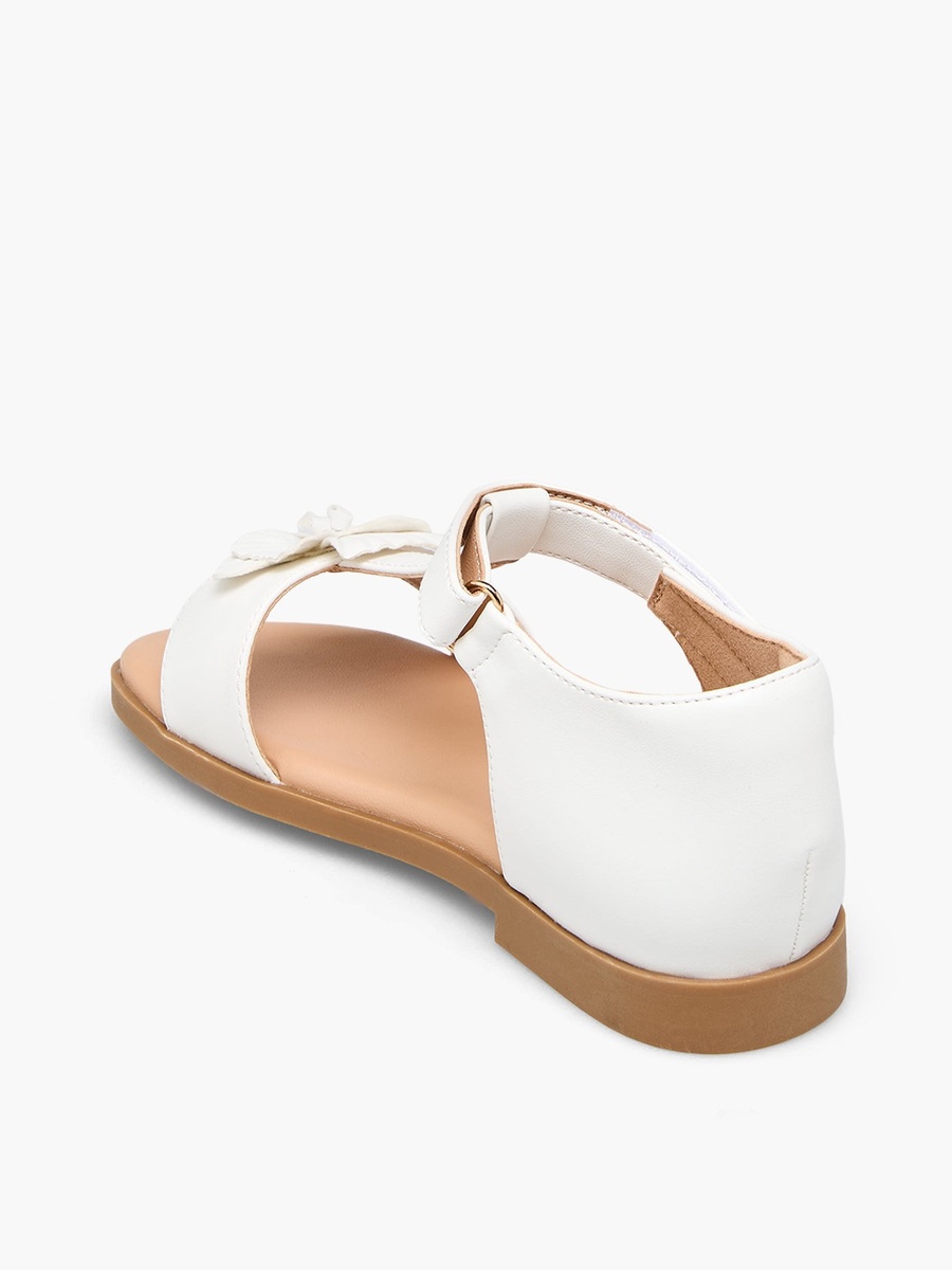 Girls Floral Accent Sandals