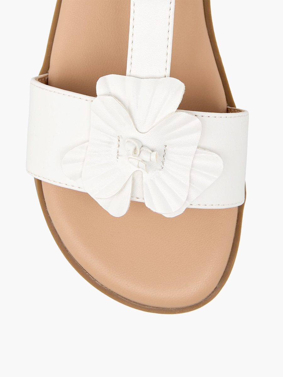 Girls Floral Accent Sandals