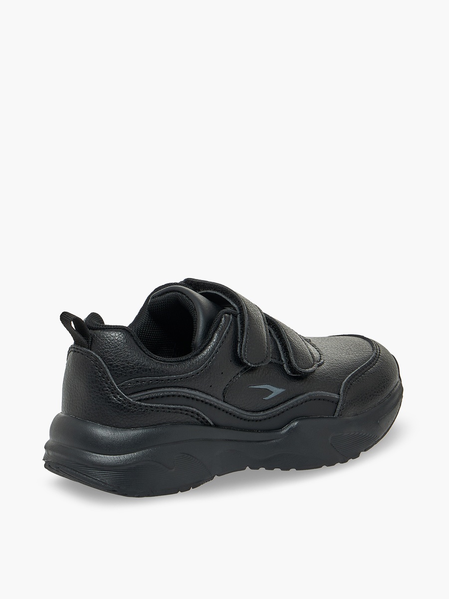 Unisex Panelled Hook and Loop School Shoes