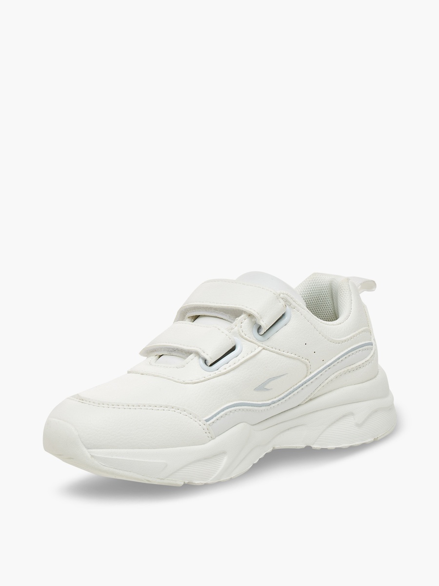 Unisex Panelled Hook and Loop School Shoes