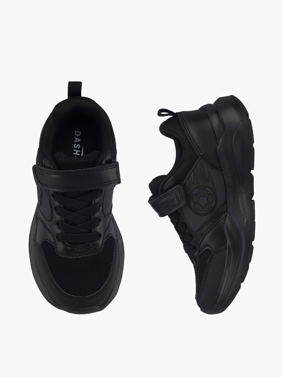 Boys Light-Up Hook and Loop School Shoes