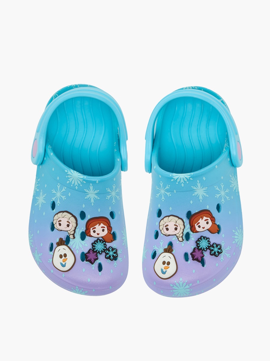 Girls Frozen Jibbitz Charm Clogs