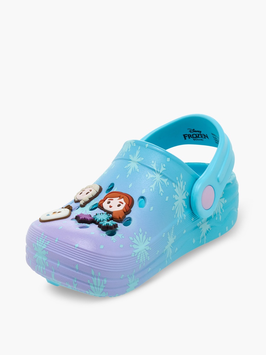 Girls Frozen Jibbitz Charm Clogs