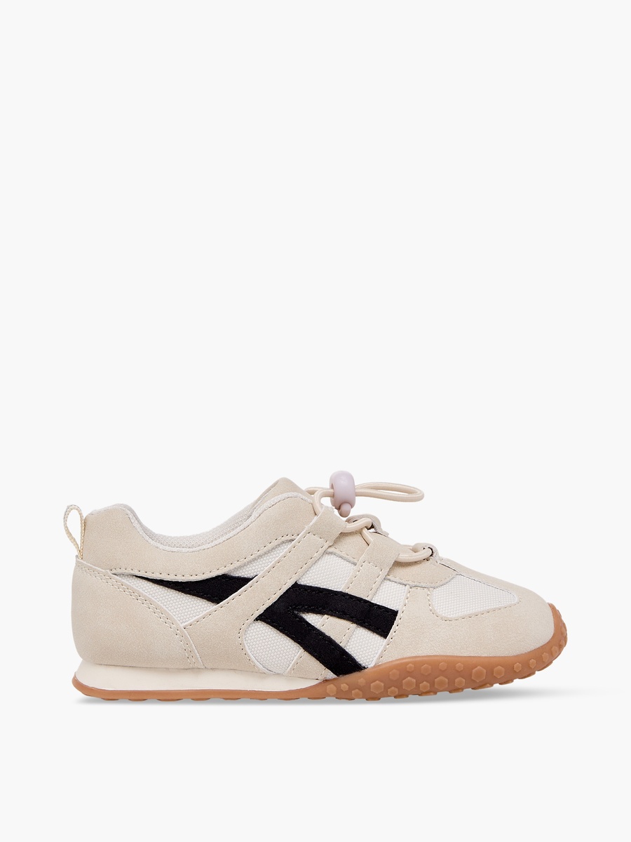 Boys Panelled Toggle Lace Ankle Sneakers