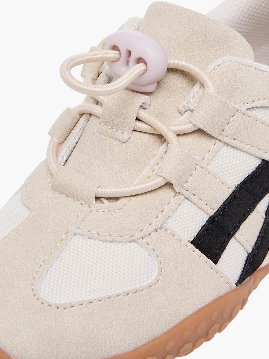 Boys Panelled Toggle Lace Ankle Sneakers