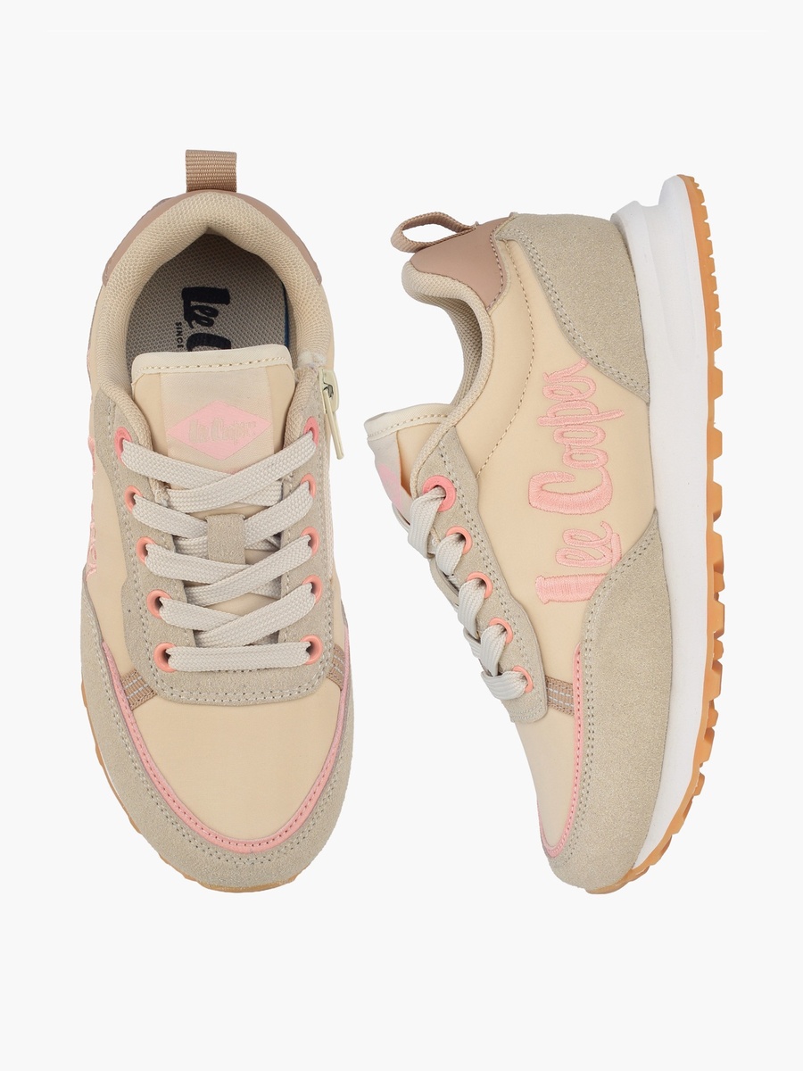 Girls Lace-Up Ankle Sneakers