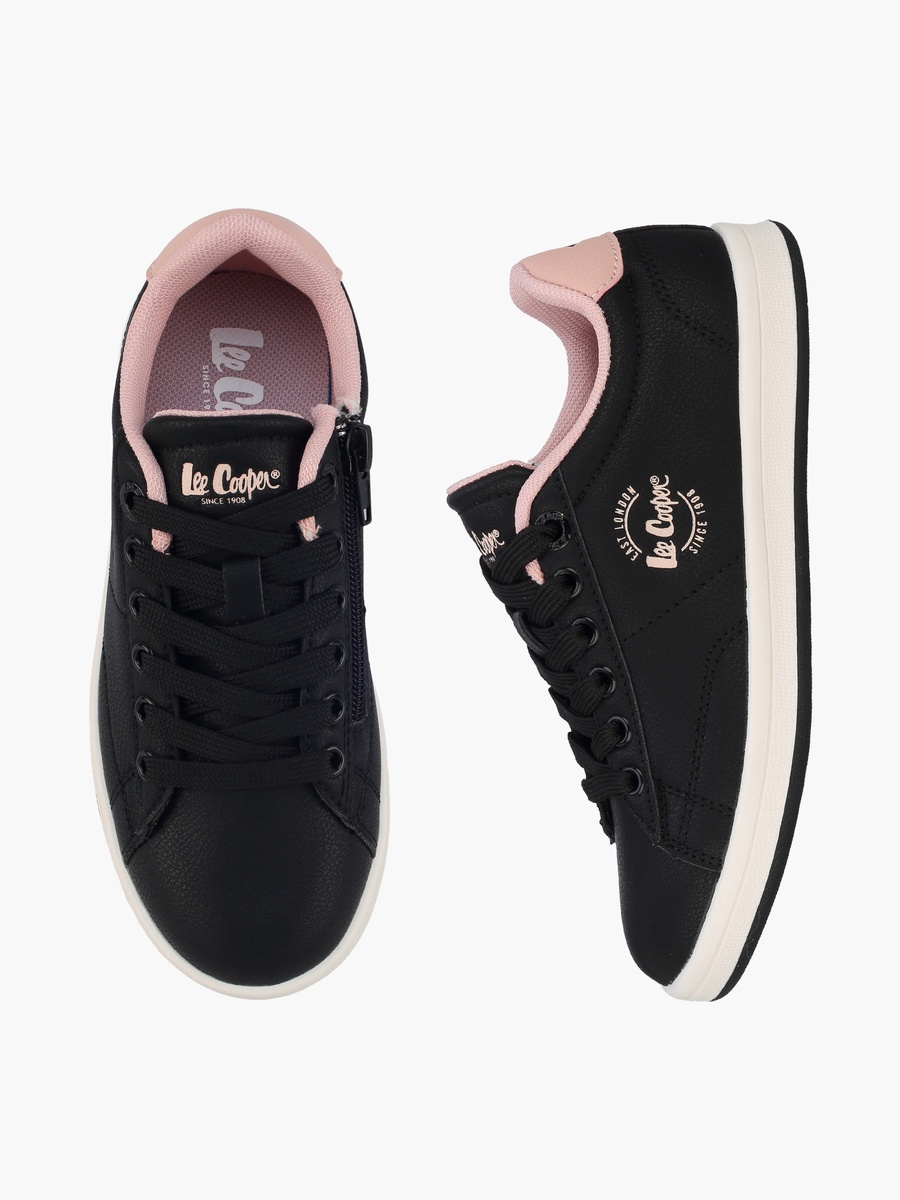Girls Lace-Up Ankle Sneakers