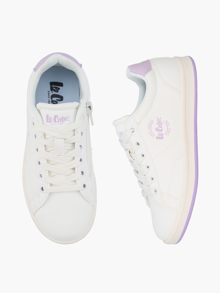 Girls Lace-Up Ankle Sneakers