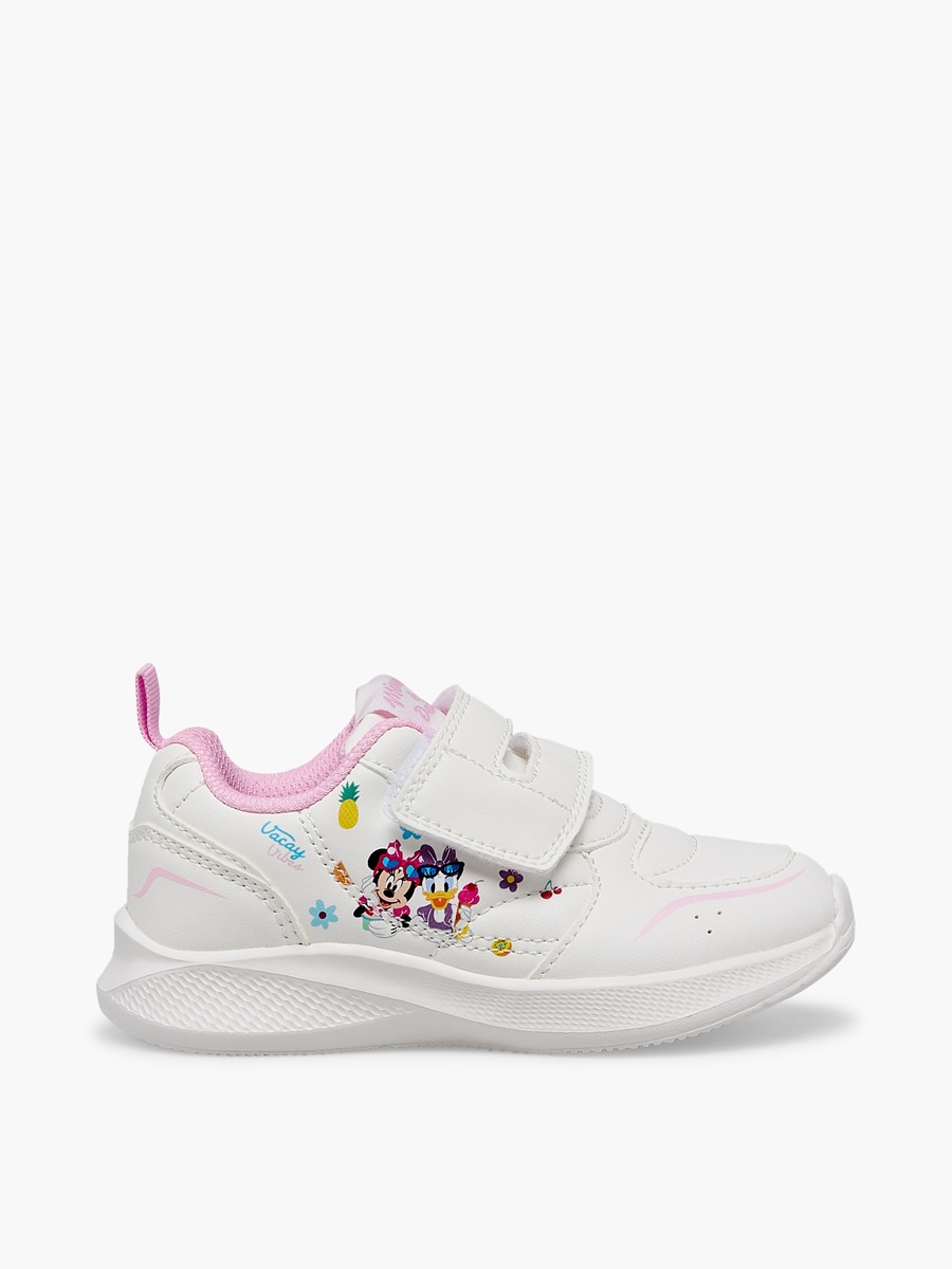 Girls Minnie Mouse and Daisy Duck Print Ankle Sneakers