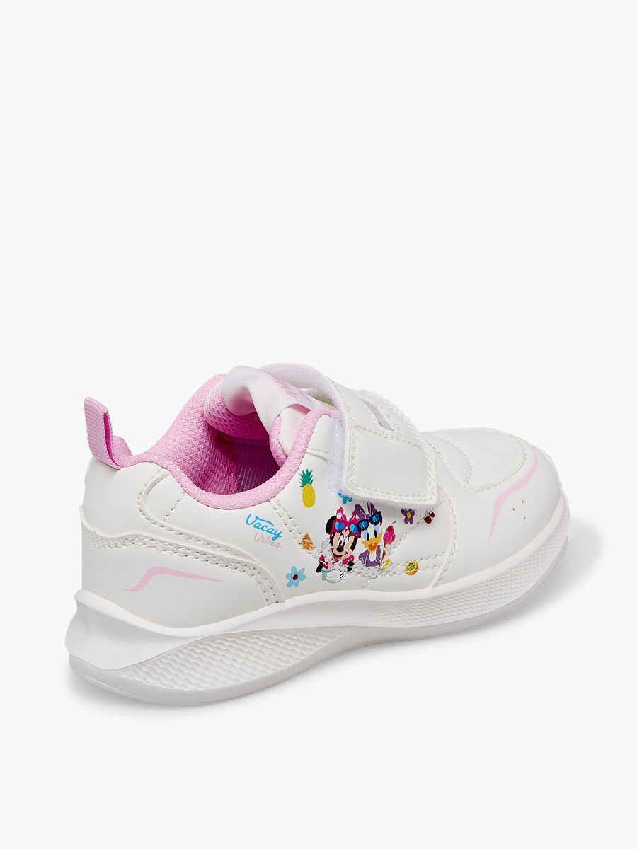 Girls Minnie Mouse and Daisy Duck Print Ankle Sneakers