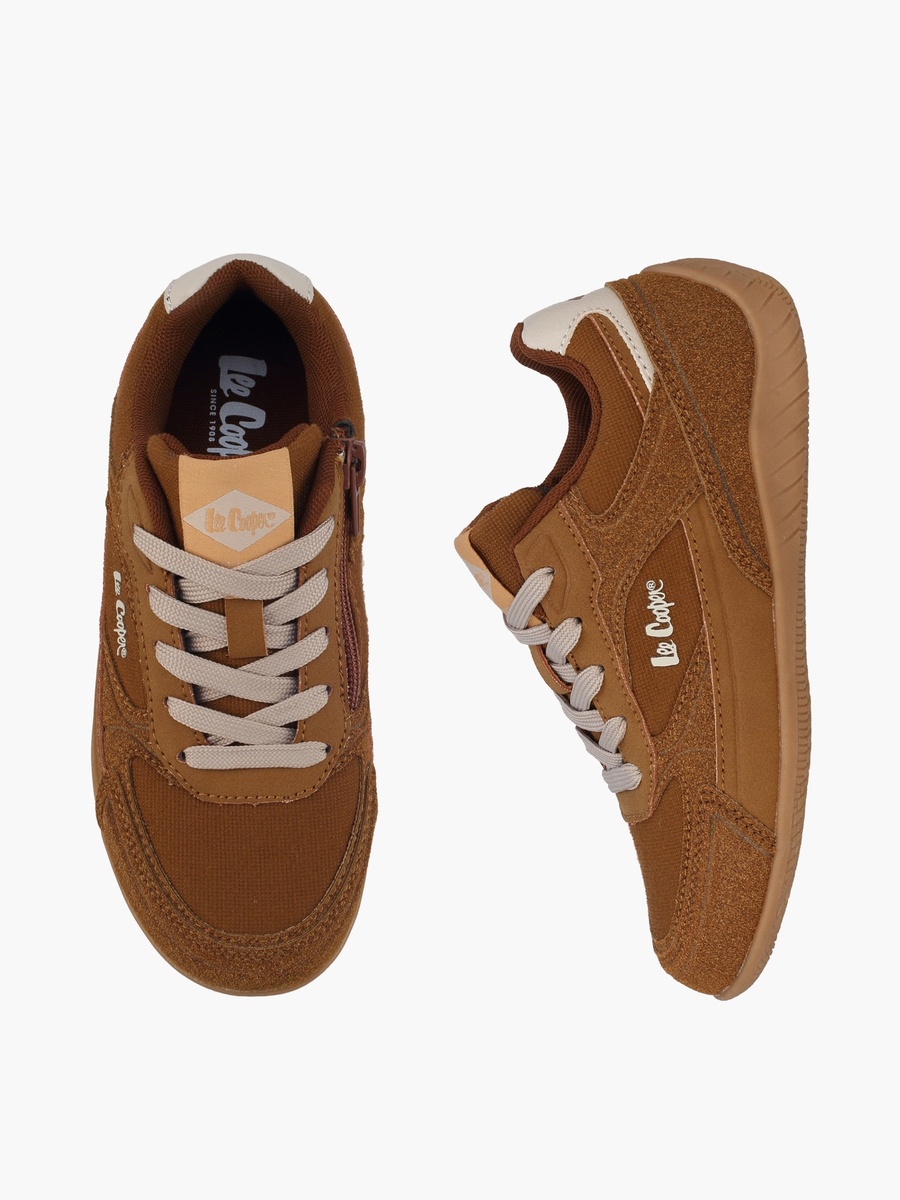Boys Lace-Up Ankle Sneakers