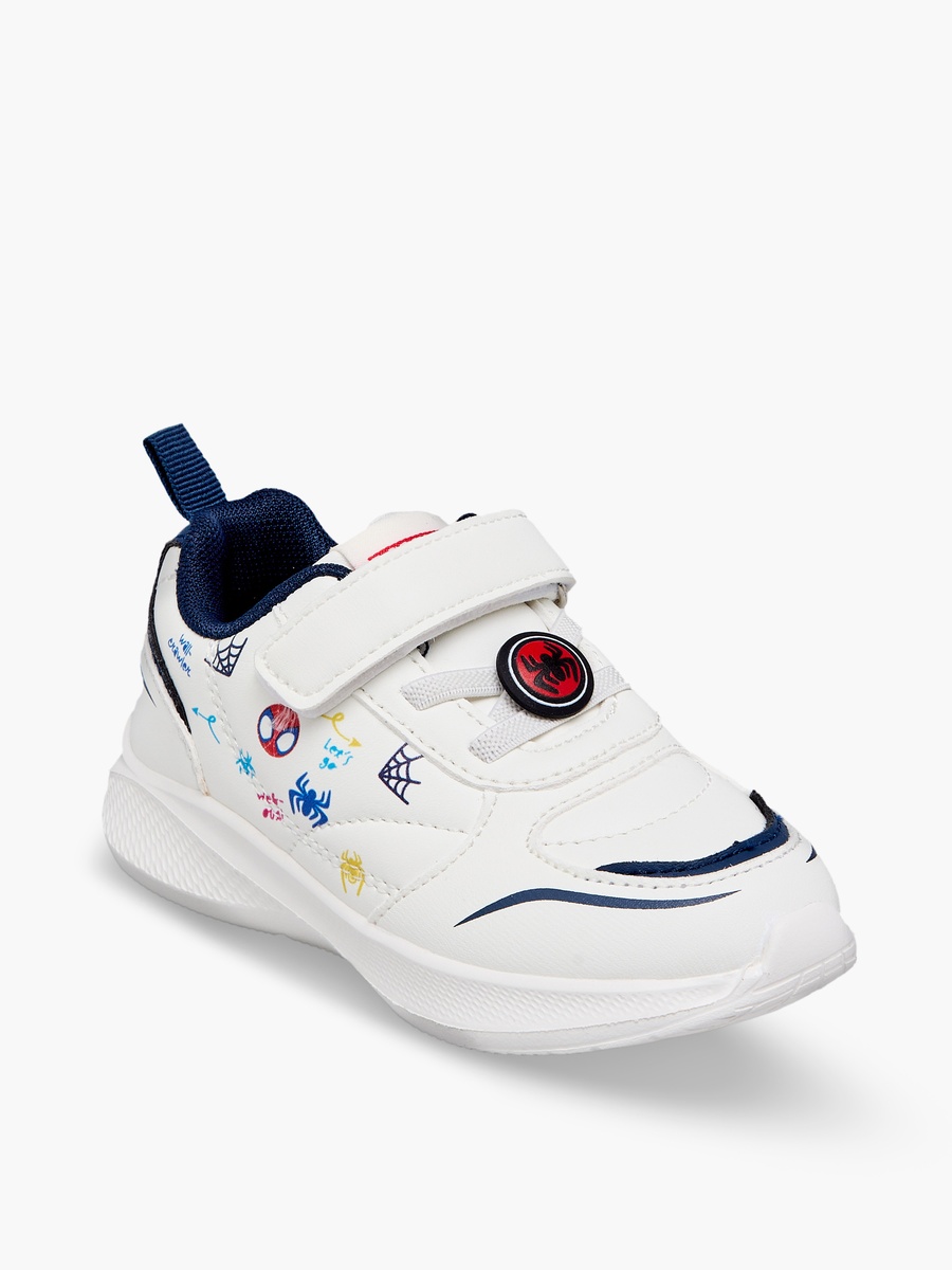 Boys Spider-Man Print Hook and Loop Ankle Sneakers
