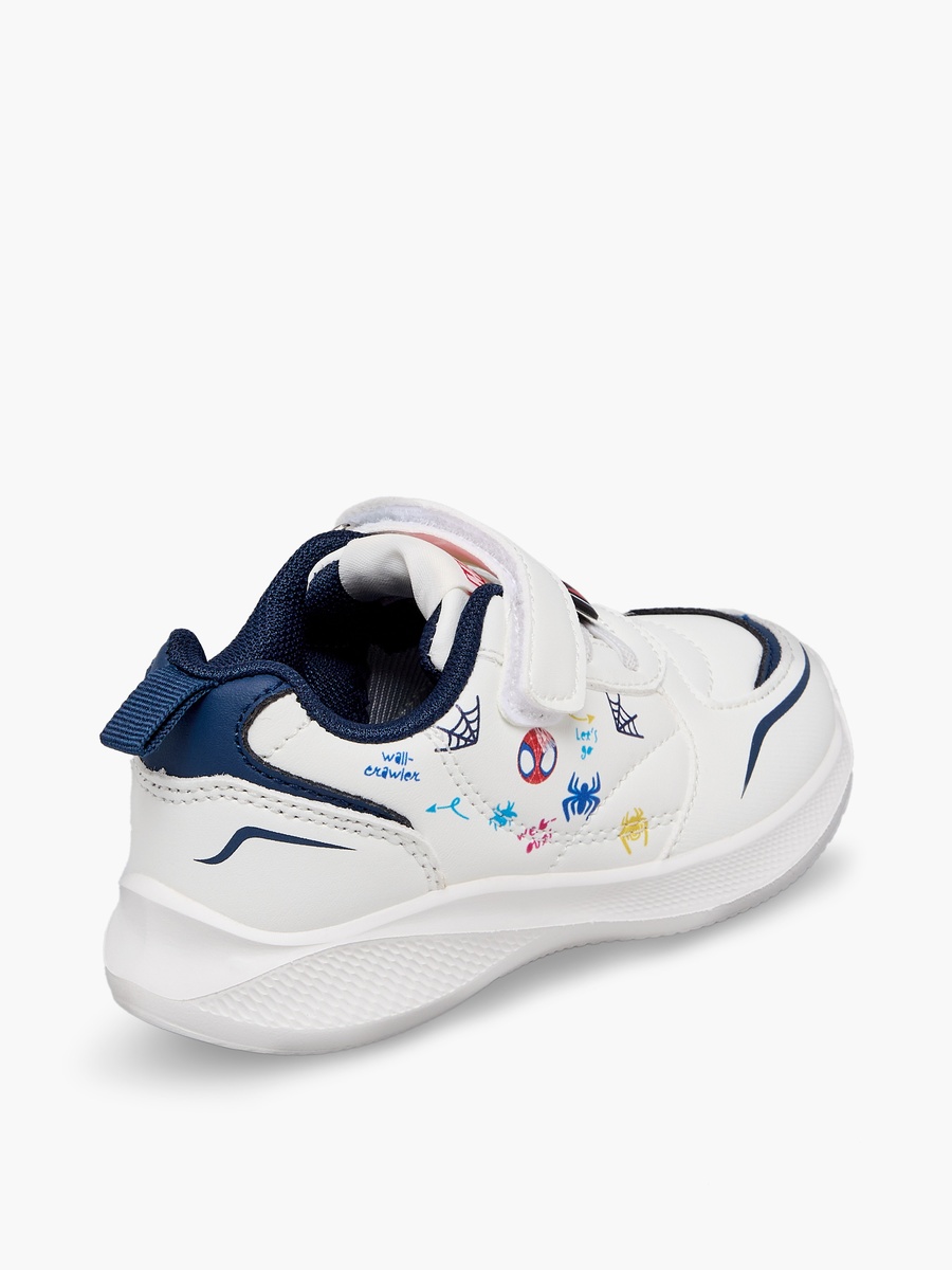 Boys Spider-Man Print Hook and Loop Ankle Sneakers