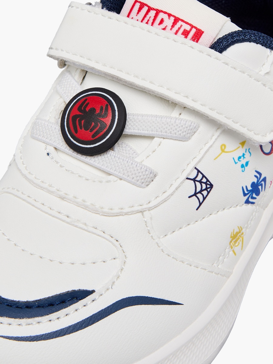 Boys Spider-Man Print Hook and Loop Ankle Sneakers