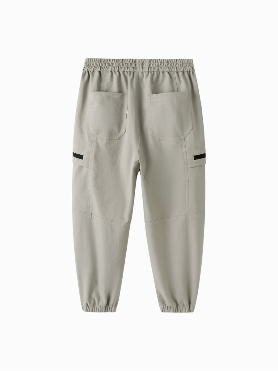 Boys Cargo Jogger Pants with Zip Pockets