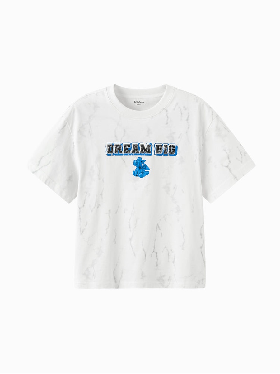 Boys Dream Big Graphic Print Short Sleeves T-Shirt