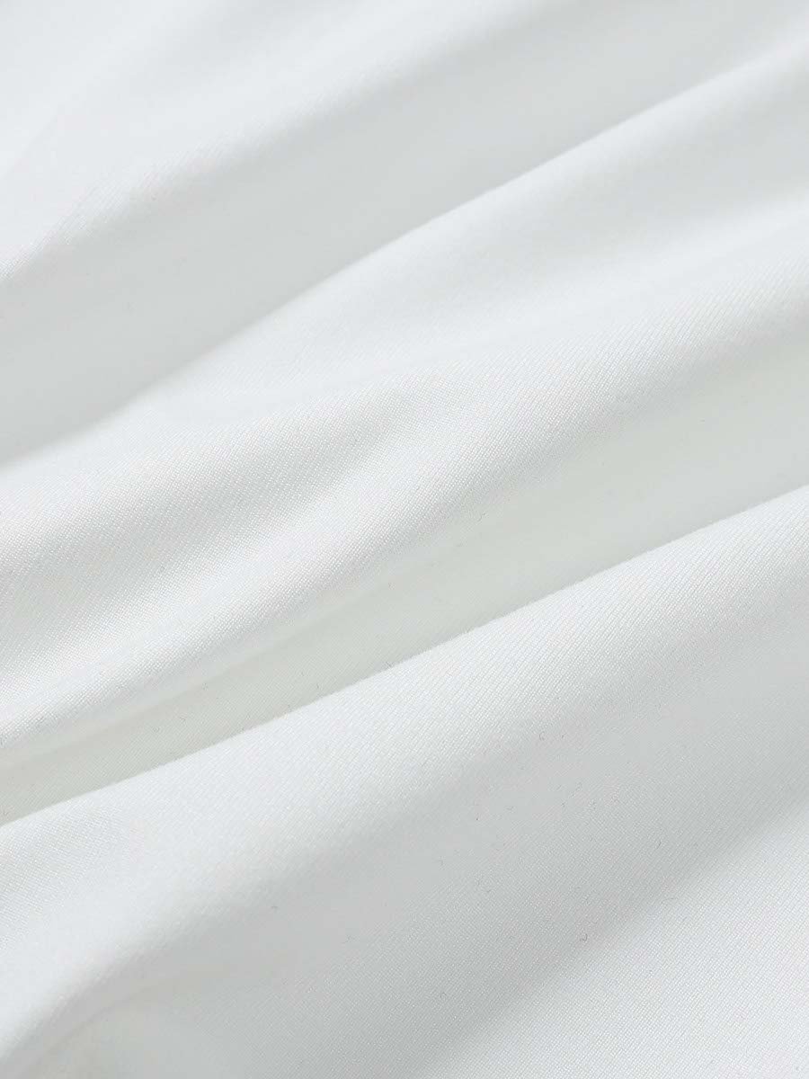 Boy White Oversized Round Neck T-Shirt