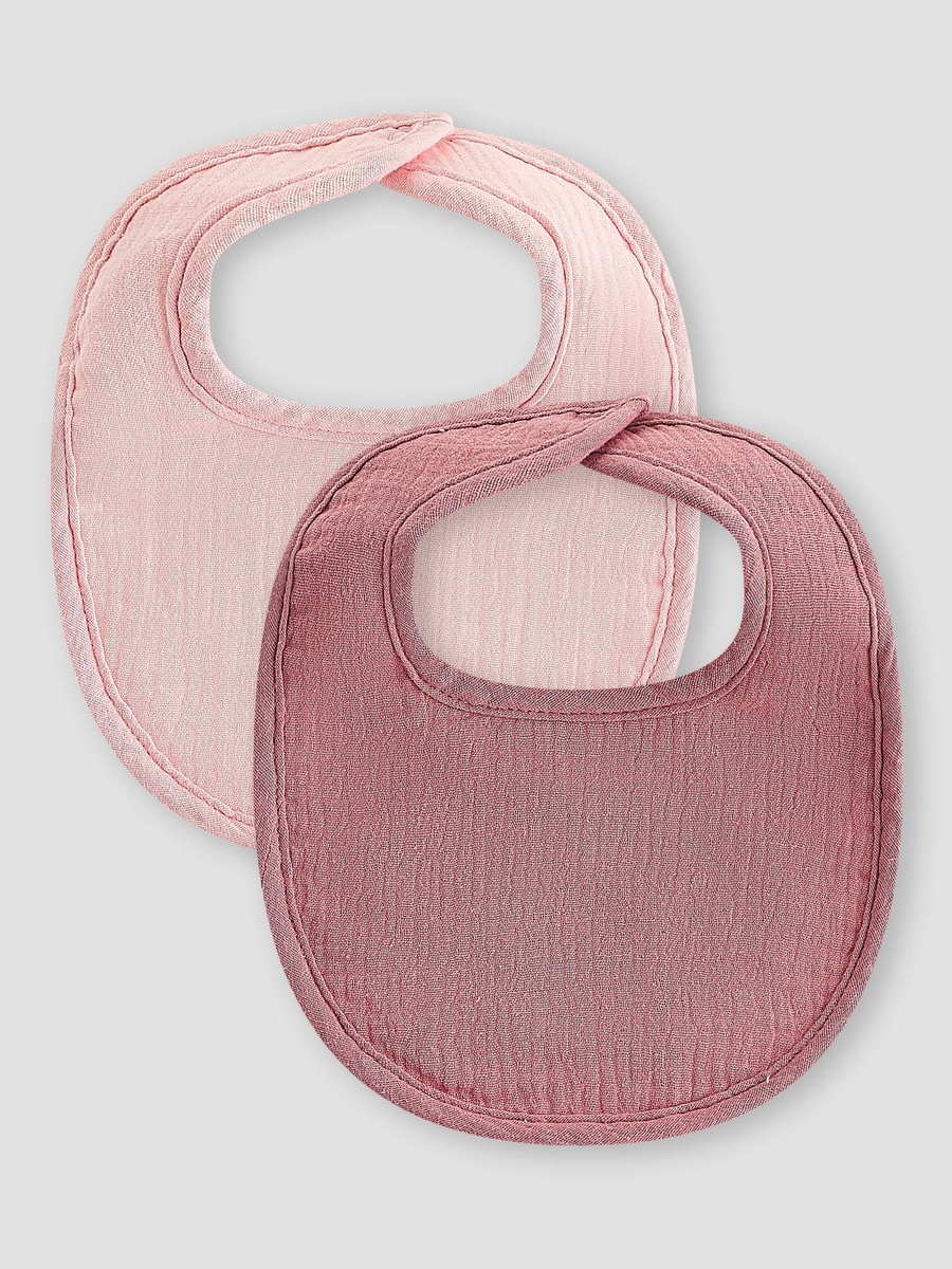Pack of 2 Baby Bib with Snap Button Closure