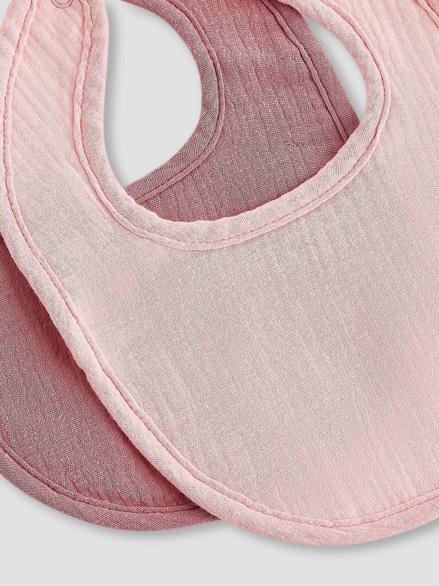 Pack of 2 Baby Bib with Snap Button Closure