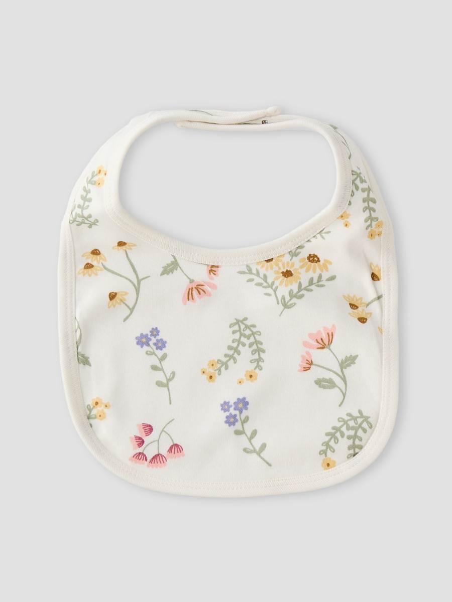 Pack of 2 Baby Bib with Snap Button Closure
