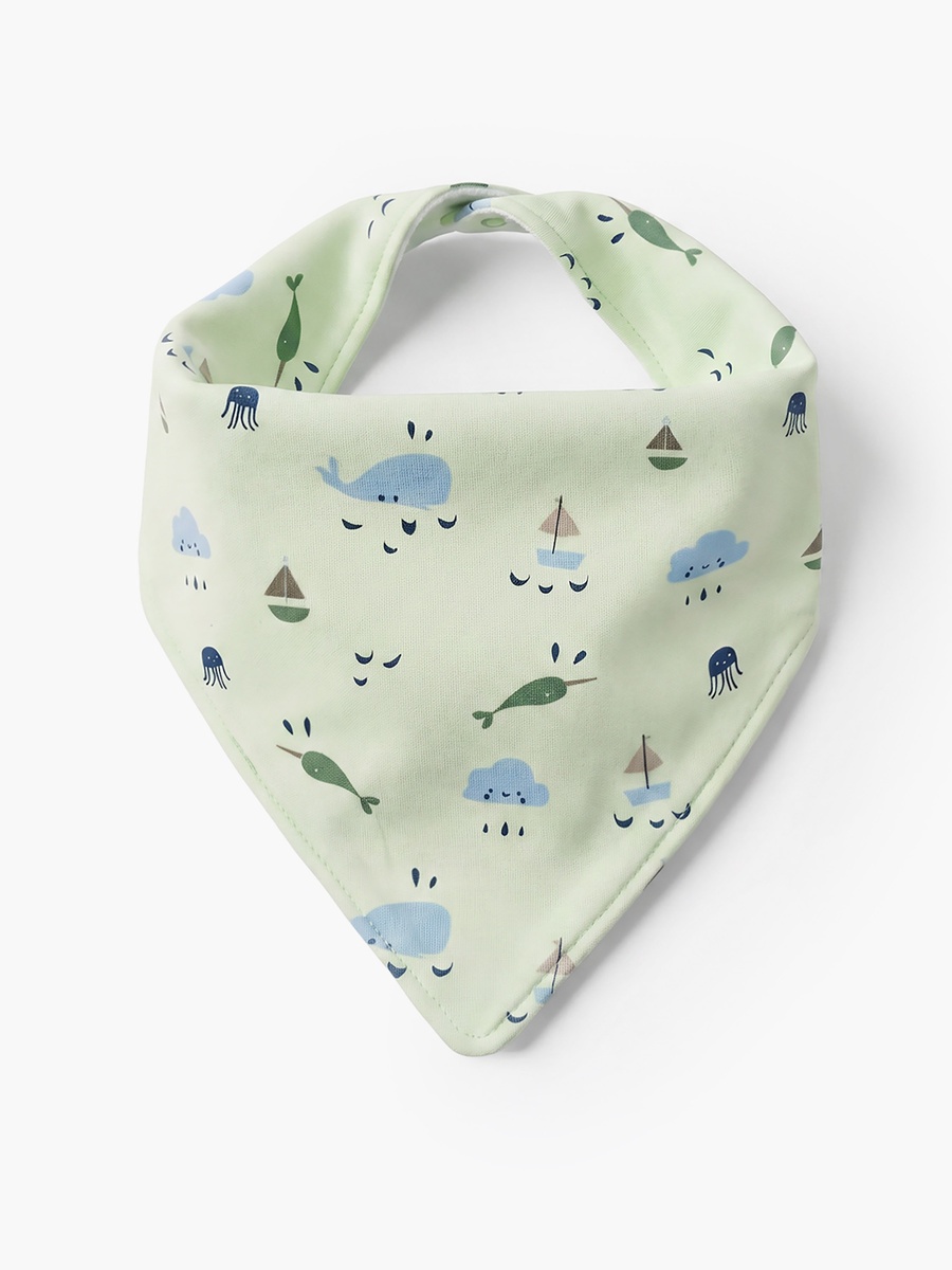 Pack of 3 Baby Bib with Nautical Print