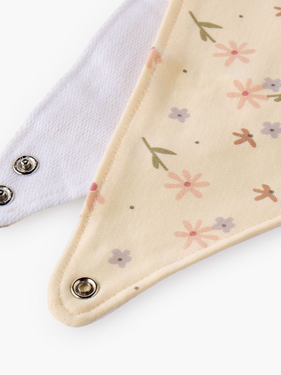 Pack of 3 Baby Bib with Snap Button Closure