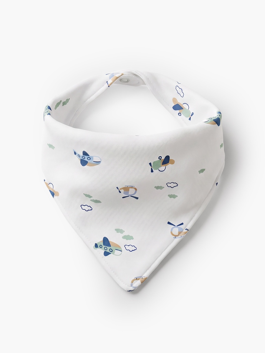 Pack of 5 Baby Bib with Snap Button Closure