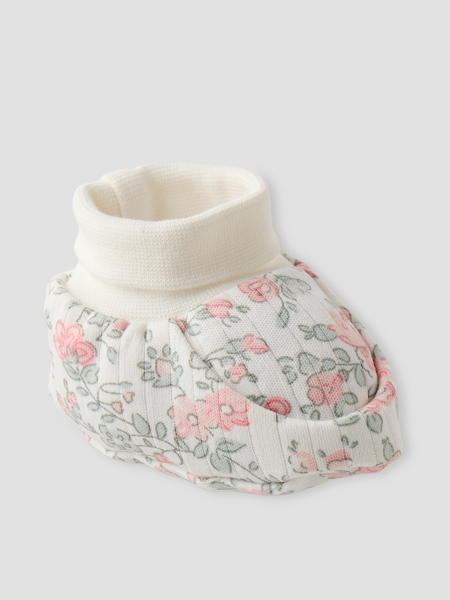 Pack of 2 Assorted Print Booties with Rolled Cuff