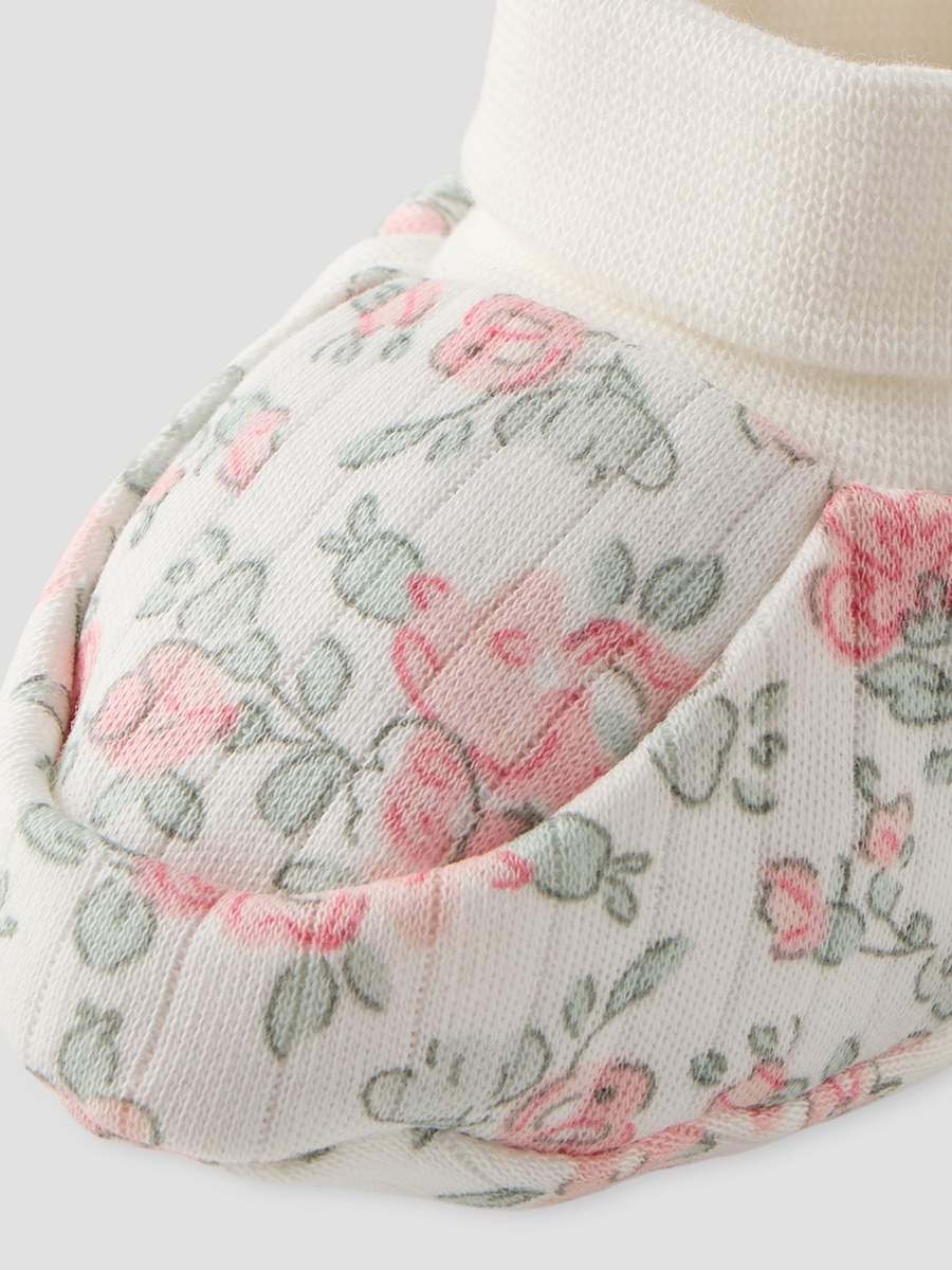 Pack of 2 Assorted Print Booties with Rolled Cuff