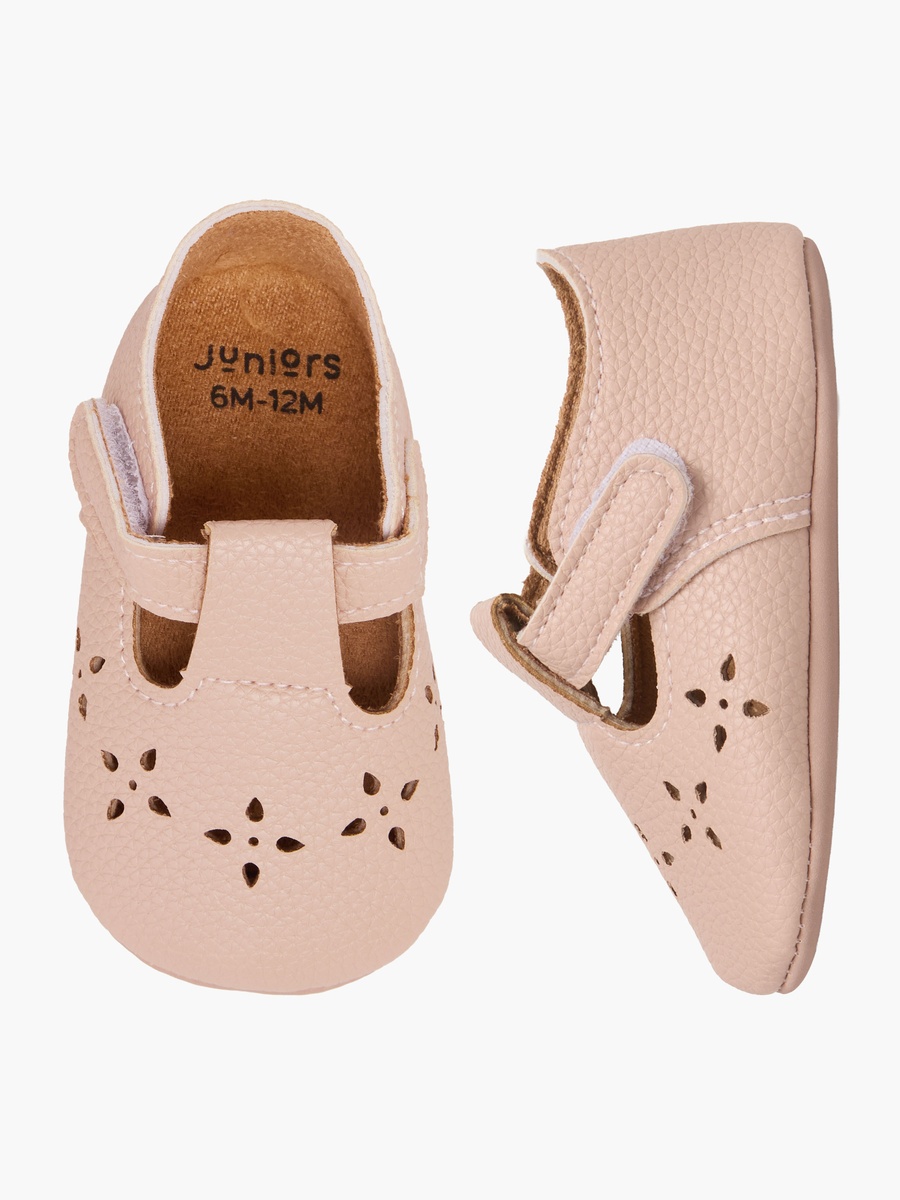 Perforated Design Booties with Hook and Loop Closure
