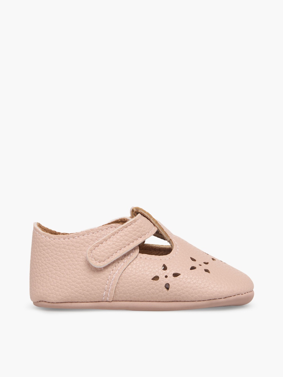 Perforated Design Booties with Hook and Loop Closure