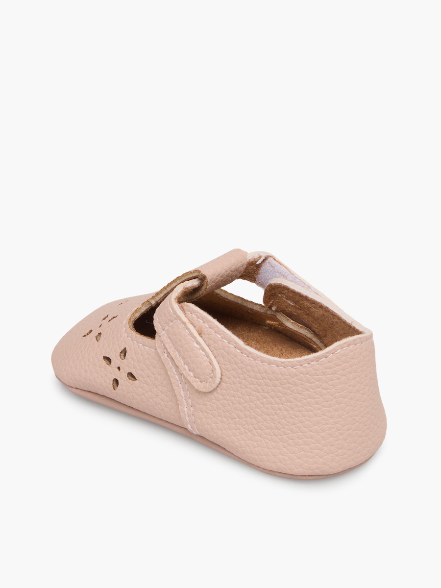 Perforated Design Booties with Hook and Loop Closure